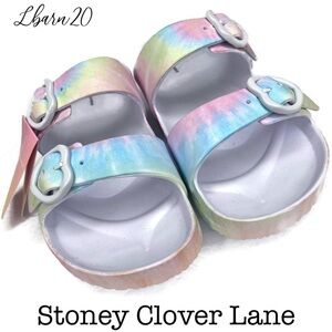 Stoney Clover Lane Tye Dye Sandals Size 8